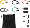 11 Pack Resistance Bands Set with Door Anchor Pulling Force