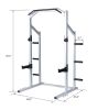 Cage Machine with Workout Bench and Weight Bar Home Gym