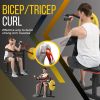 Bicep Tricep Curl Machine with Adjustable Seat