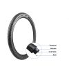 Foldable mountain Bike Tire, 29x2.10 inch 25 pieces
