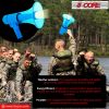 5 CORE 40W Waterproof Megaphone Bullhorn Flashlight