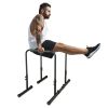 Power Tower Dip Station Pull Up Bar Stand Adjustable Height
