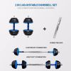 Adjustable Weights Dumbbells Set of 2, 44Lbs 2 in 1
