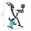 Folding Exercise Bike, Fitness Upright and Recumbent X-Bike