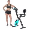 Folding Exercise Bike, Fitness Upright and Recumbent X-Bike
