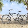 S26205 Adult Beach Cruiser Bike,7 Speed Bicycles