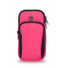 Universal 6.5'' Running Sport Armband Bag Waterproof Arm Bag (Color: Pink)