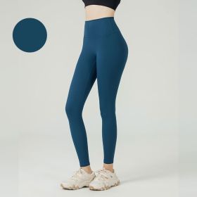 High Waist Leggings Push Up Sport Women Yoga Pants (Color: Style16Ocean Green, size: XL)