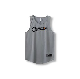 Loose Men Running Vest Sleeveless Shirt Quick Dry Tank Tops (Color: 870 vest21, size: XL)