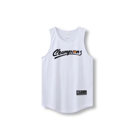 Loose Men Running Vest Sleeveless Shirt Quick Dry Tank Tops (Color: 870 vest9, size: XXXL)