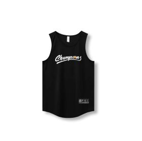 Loose Men Running Vest Sleeveless Shirt Quick Dry Tank Tops (Color: 870 vest20, size: L)
