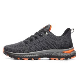Men Sports Sneakers Trainers Running Shoes Breathable (Color: Dark Gray, size: 41)