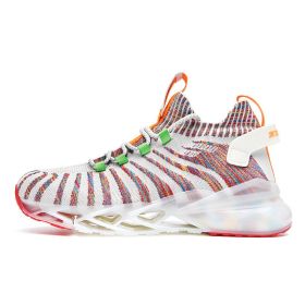 Men's Running Sports Shoes Light Male Shoes (Color: beige white colorful, size: 43)