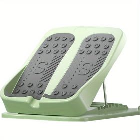 Foldable 9-Level Adjustable Inclined Plate Pedal Leg Stretcher (Color: Green)