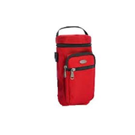 Pouch Bag Sports Water Bottles Tactical Molle Water Bottle (Color: Red)