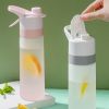 Outdoor Sports Fitness Travel Water Bottle Straight Drink Spray