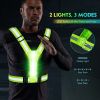 Led Light Up Running Vest Reflective For Walking At Night