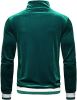 Men's 2 Pieces Full Zip Tracksuits Golden Velvet Sport Suits