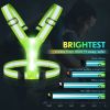 Led Light Up Running Vest Reflective For Walking At Night