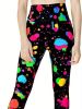 Throwing Print Butt-Lifting Sexy Yoga Pants, High Waist Slim