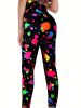 Throwing Print Butt-Lifting Sexy Yoga Pants, High Waist Slim