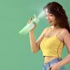Outdoor Sports Fitness Travel Water Bottle Straight Drink Spray